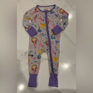 CADEN LANE Mermaids Zipper Pajamas Bamboo 3-6 mo